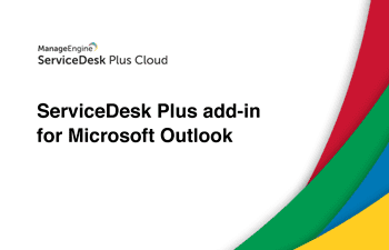 Microsoft outlook add-in for service desk